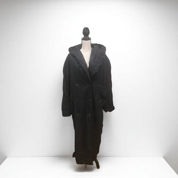 Anne Klein II Long Hooded Puffer Coat – Size L - Picture 1 of 11